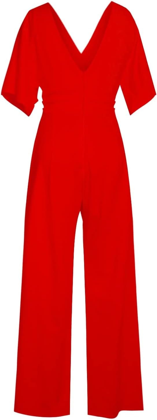 LM | Elegant V-neck jumpsuit