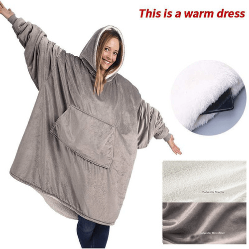 LD | Grote fleece trui met capuchon