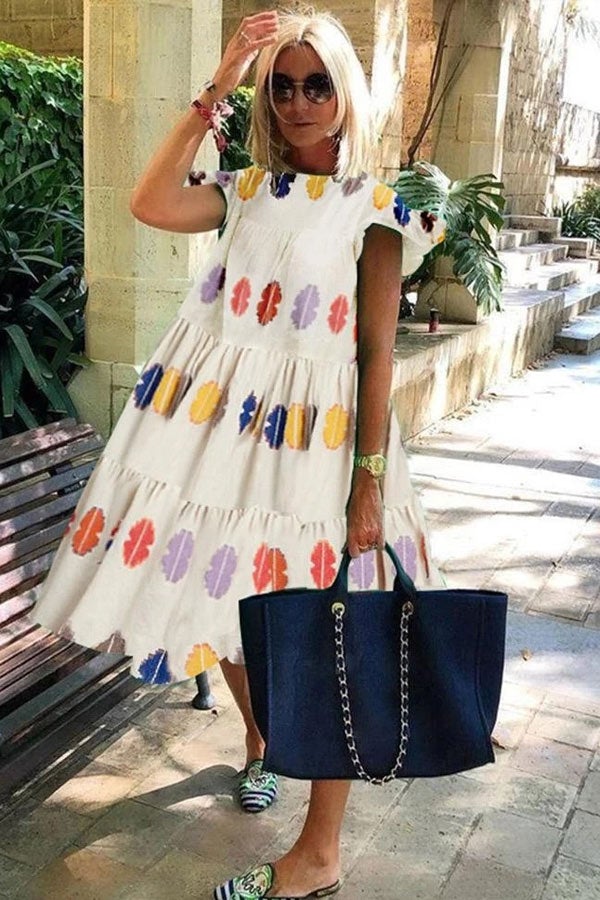TS | Beautiful flared dress with sweet print