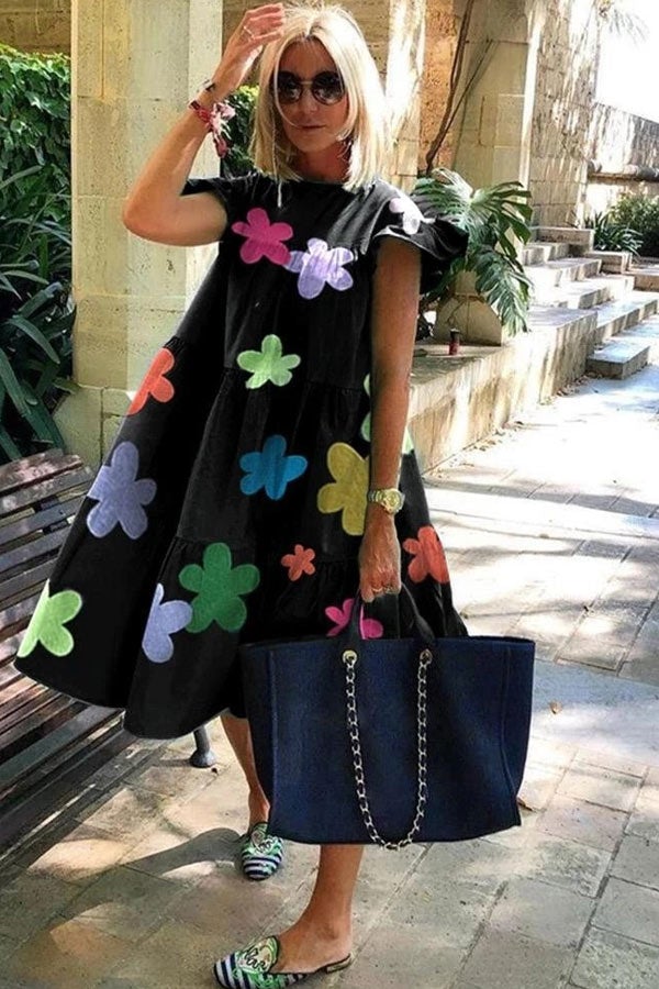 TS | Beautiful flared dress with sweet print
