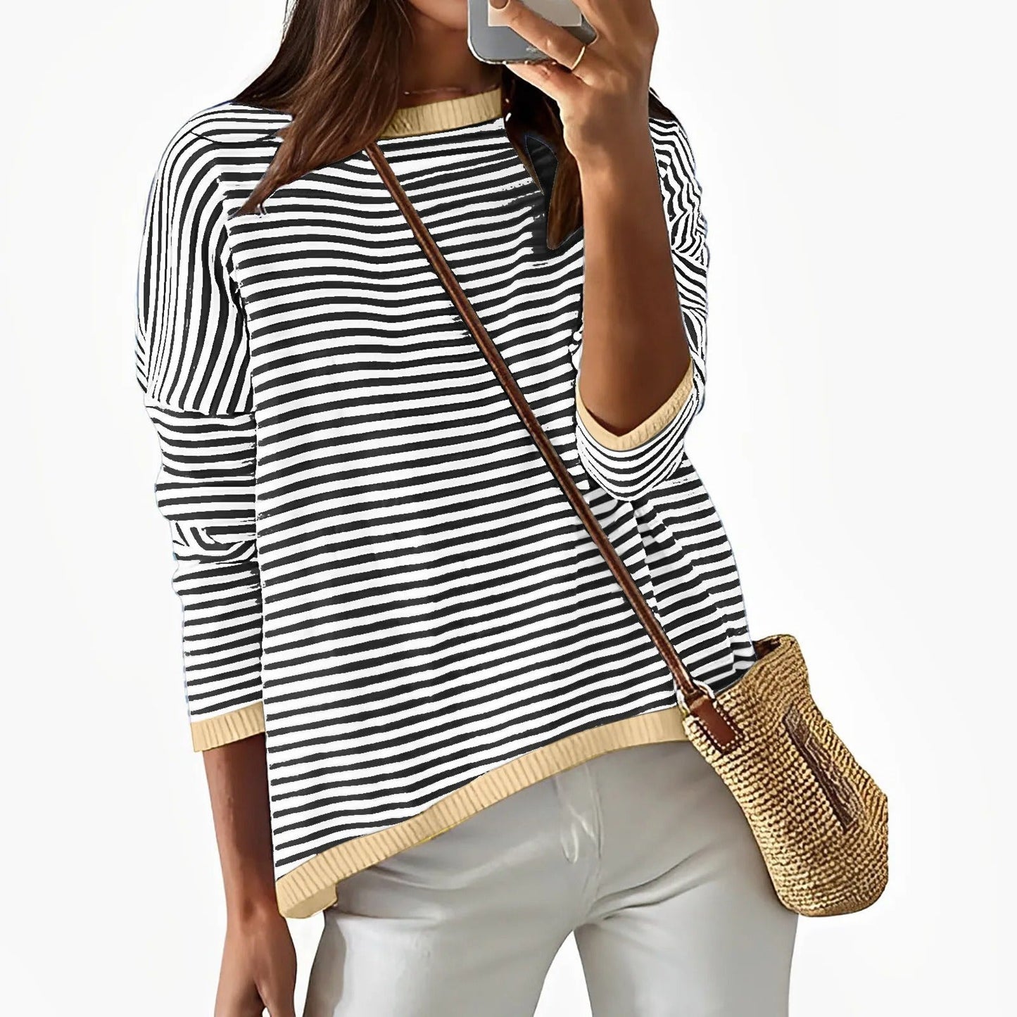 LM | Long sleeve striped cotton shirt