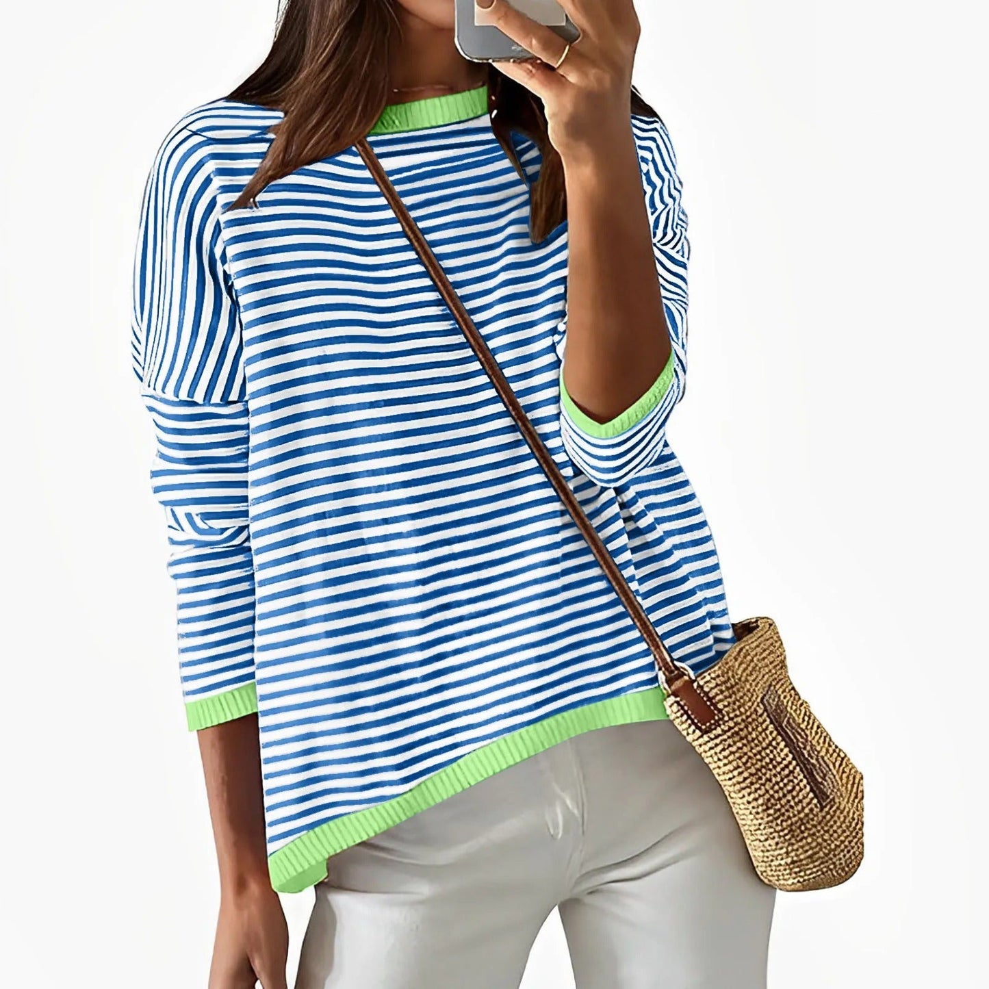 LM | Long sleeve striped cotton shirt