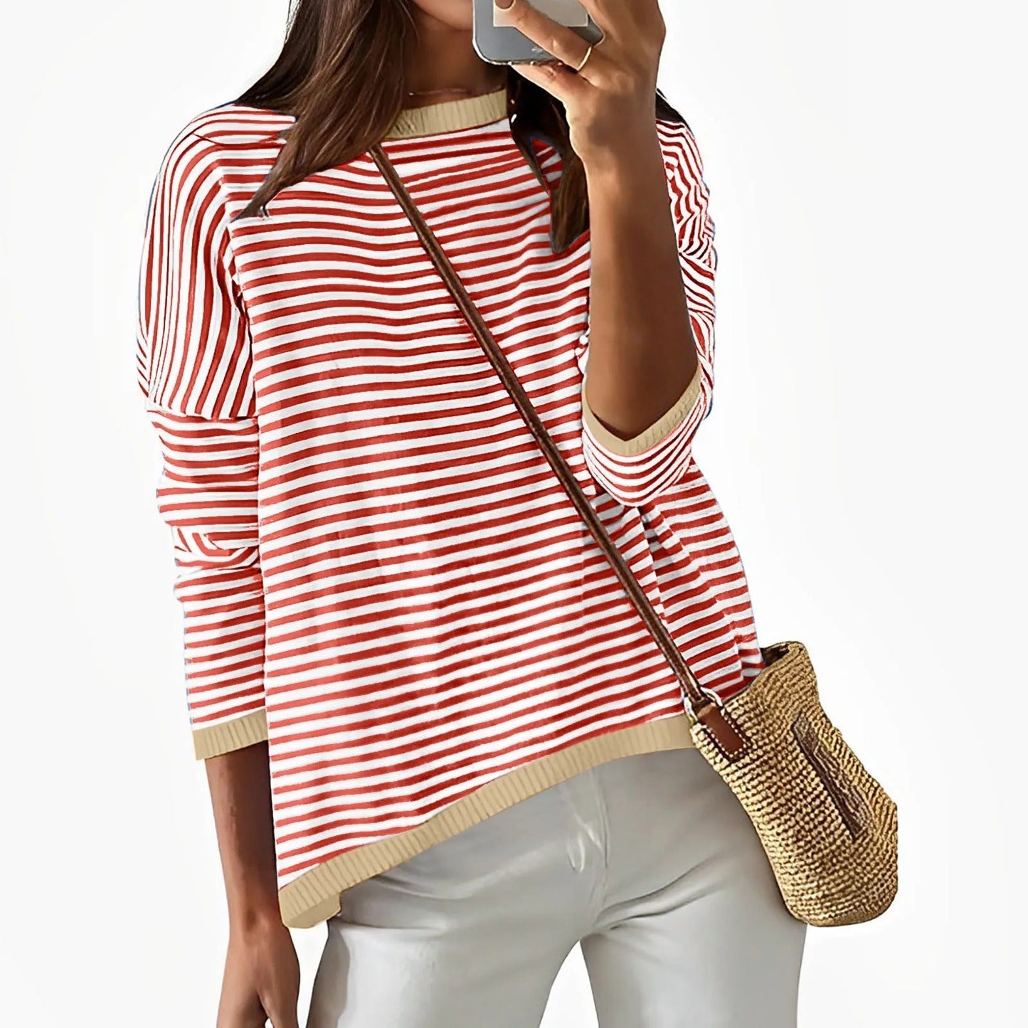 LM | Long sleeve striped cotton shirt