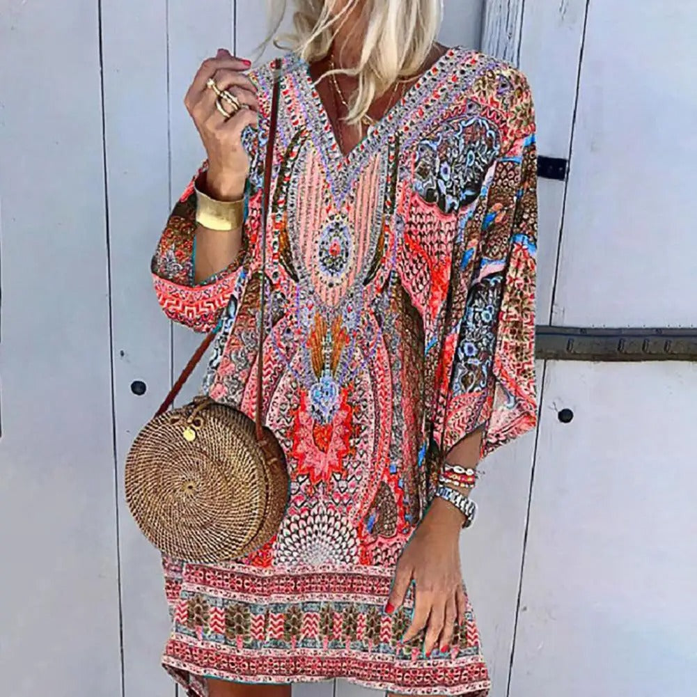 LM | Boho Loose Mini Dress