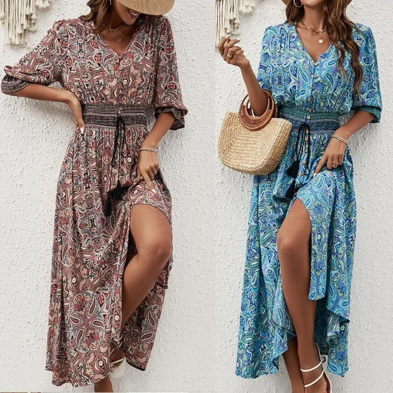 LM | Boho maxi dress with slit
