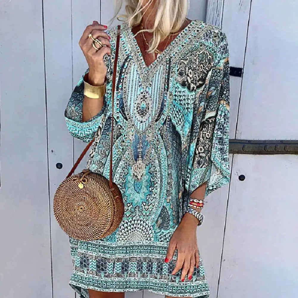 LM | Boho Loose Mini Dress