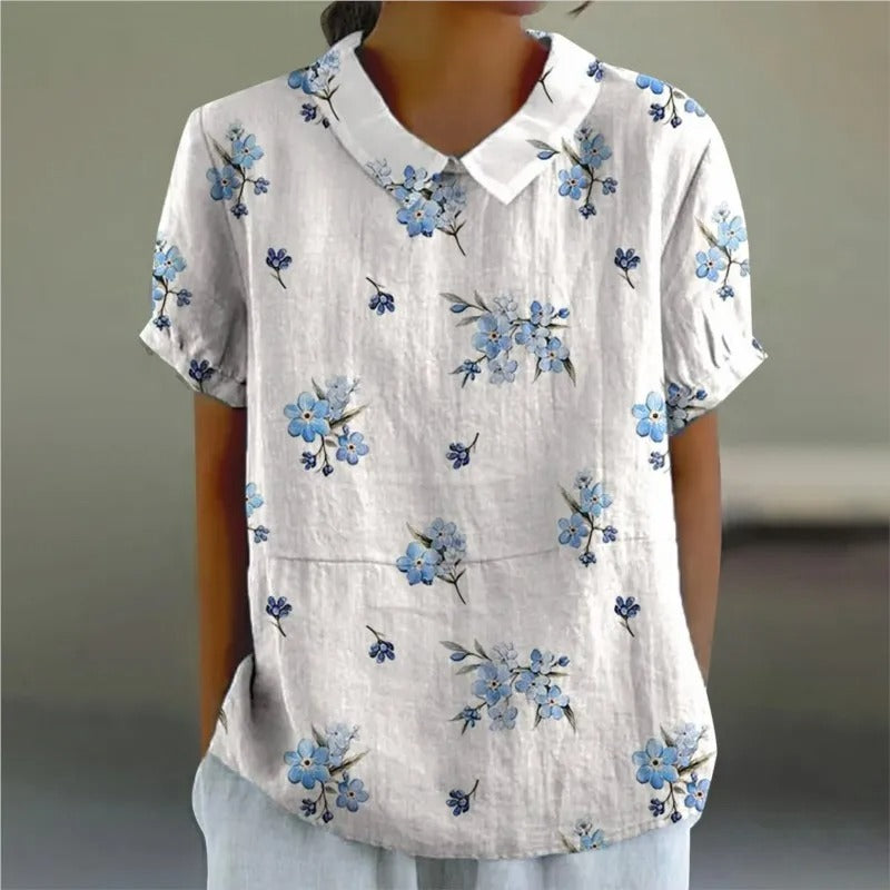 LM | Blouse with floral print for women