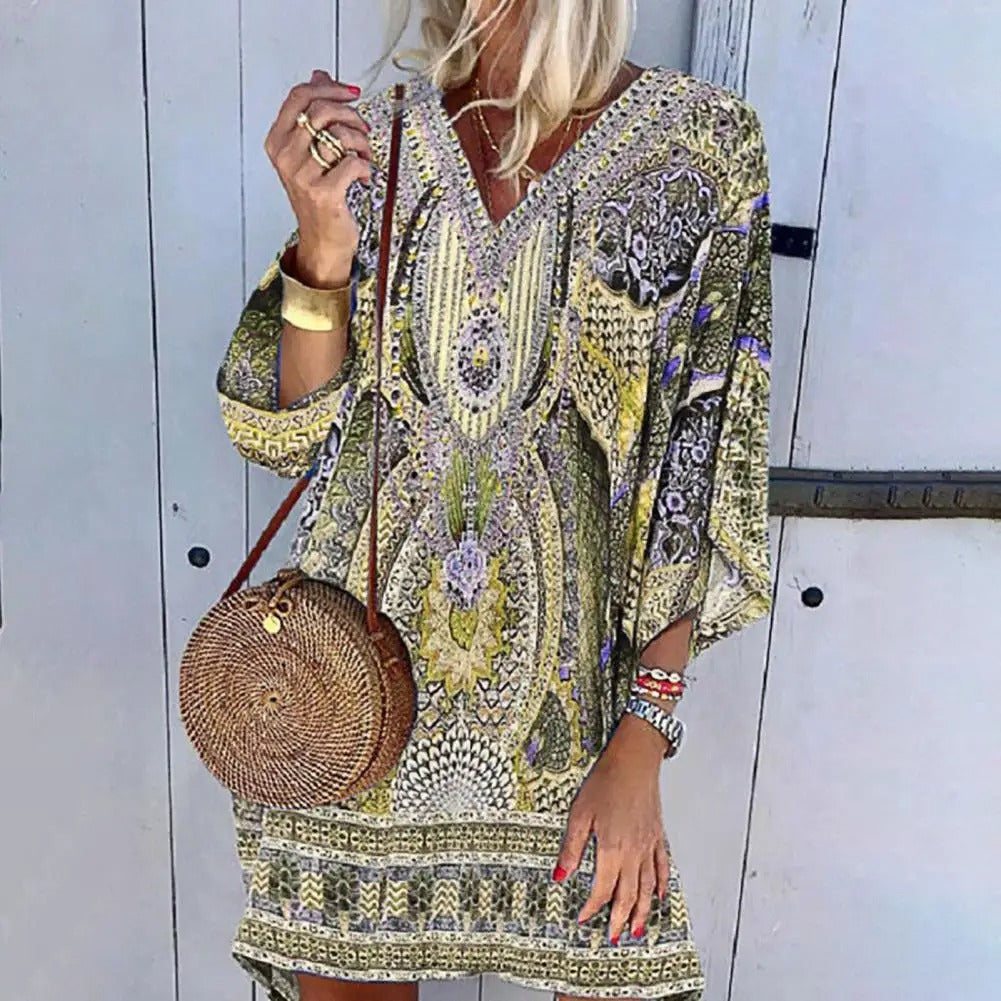 LM | Boho Loose Mini Dress