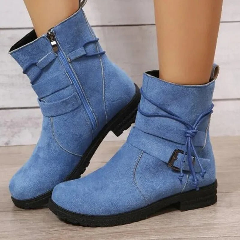 LM | Vintage ankle boots with buckles