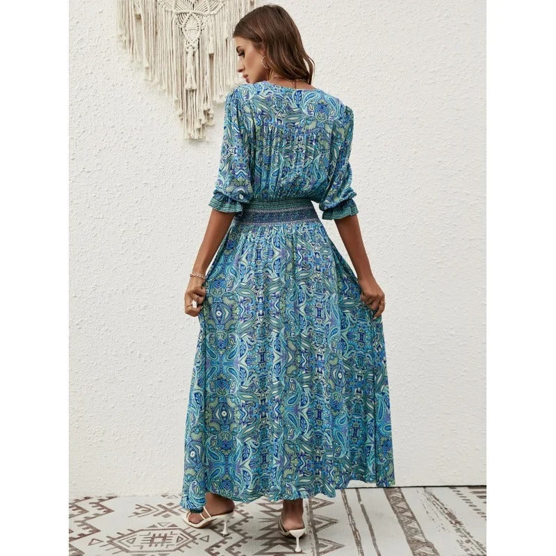LM | Boho maxi dress with slit