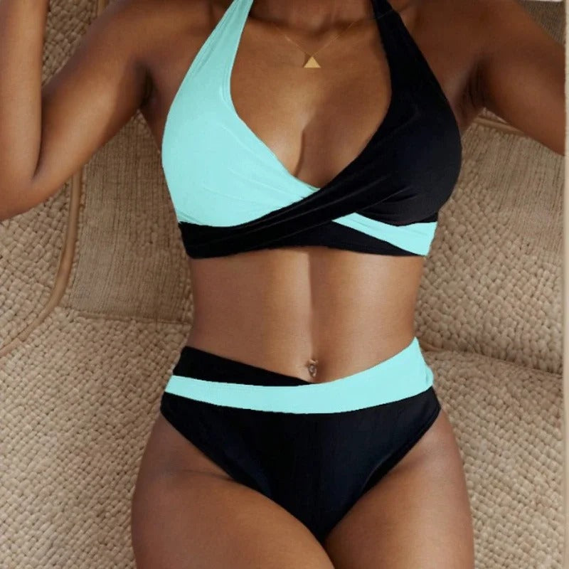 LM | Sexy backless bikini with cross strap