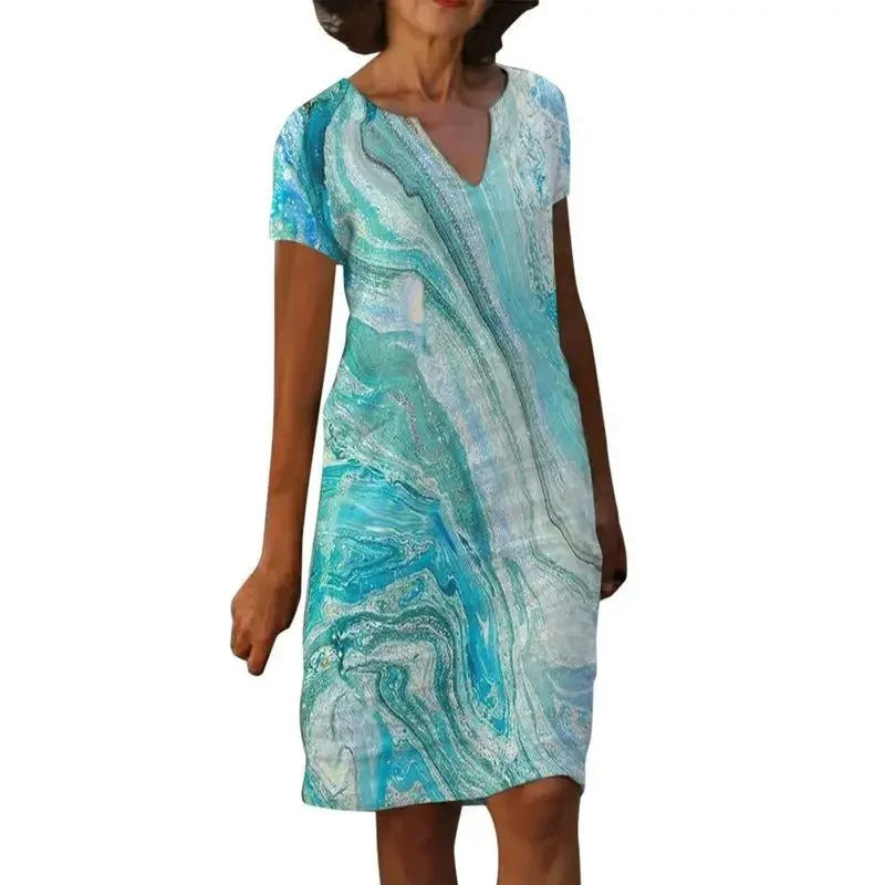 LM | Printed midi dress