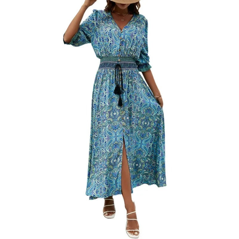 LM | Boho maxi dress with slit