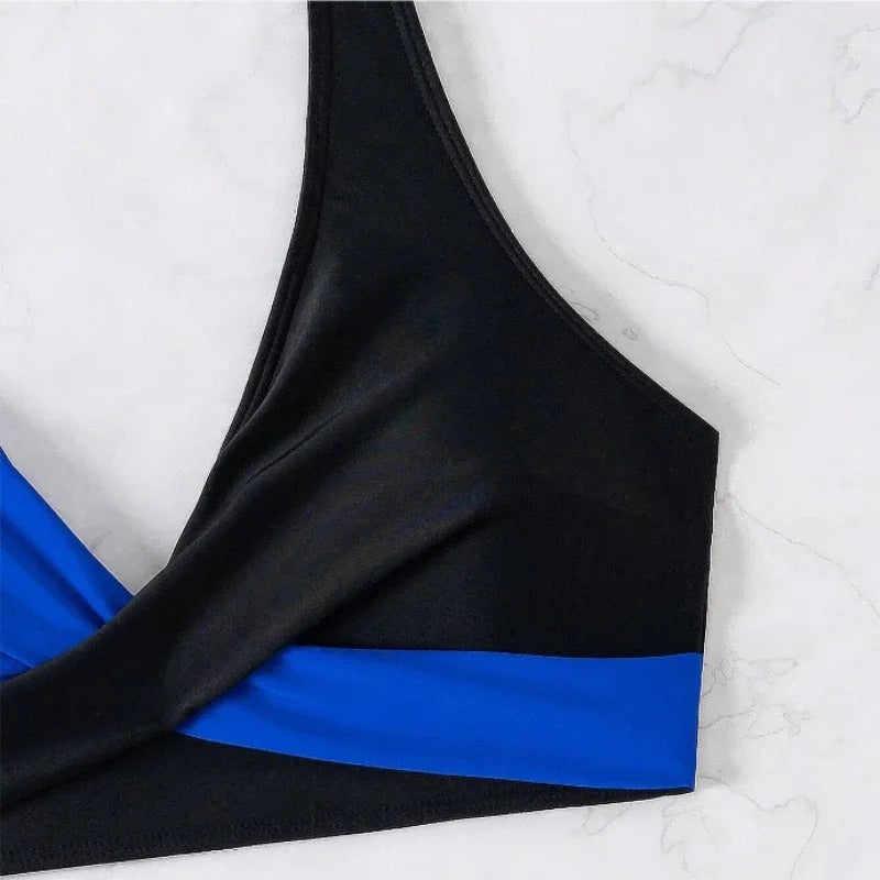 LM | Sexy backless bikini with cross strap