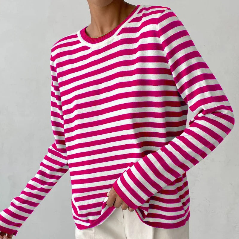 LM | Classic striped long-sleeved shirt