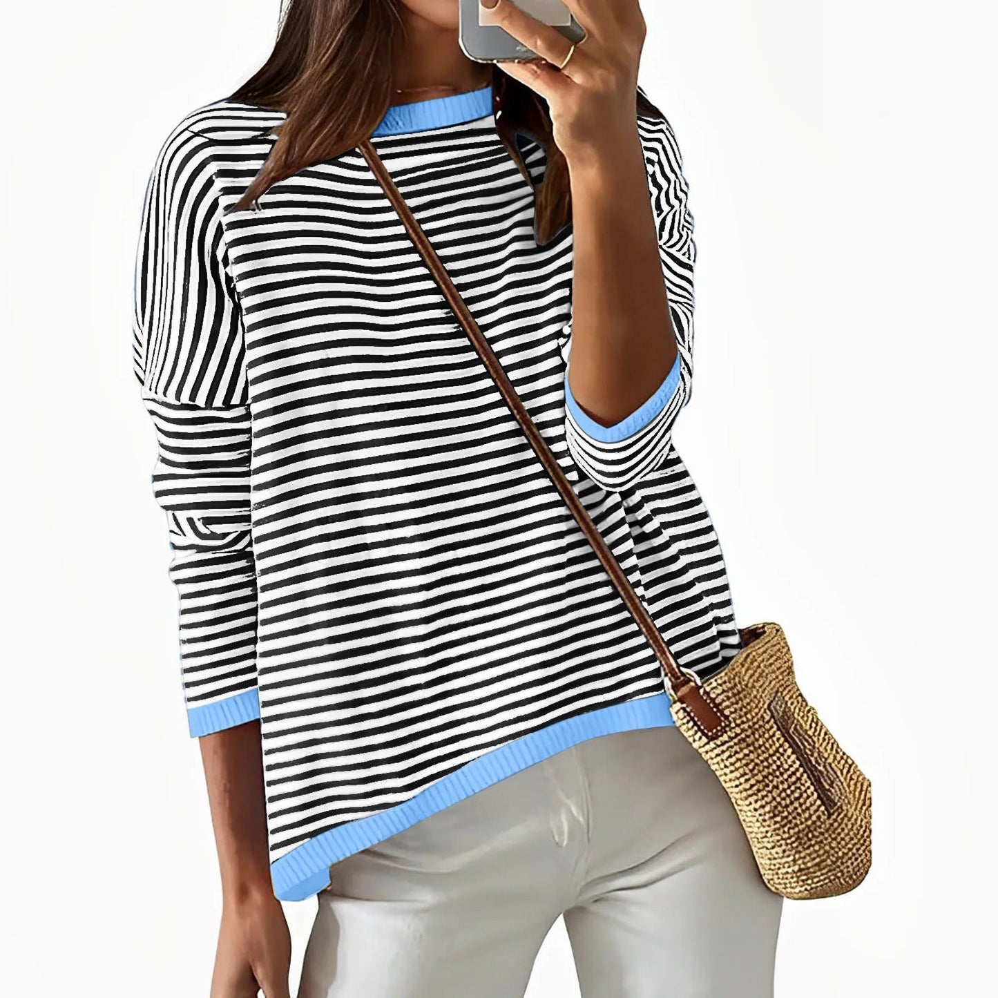 LM | Long sleeve striped cotton shirt