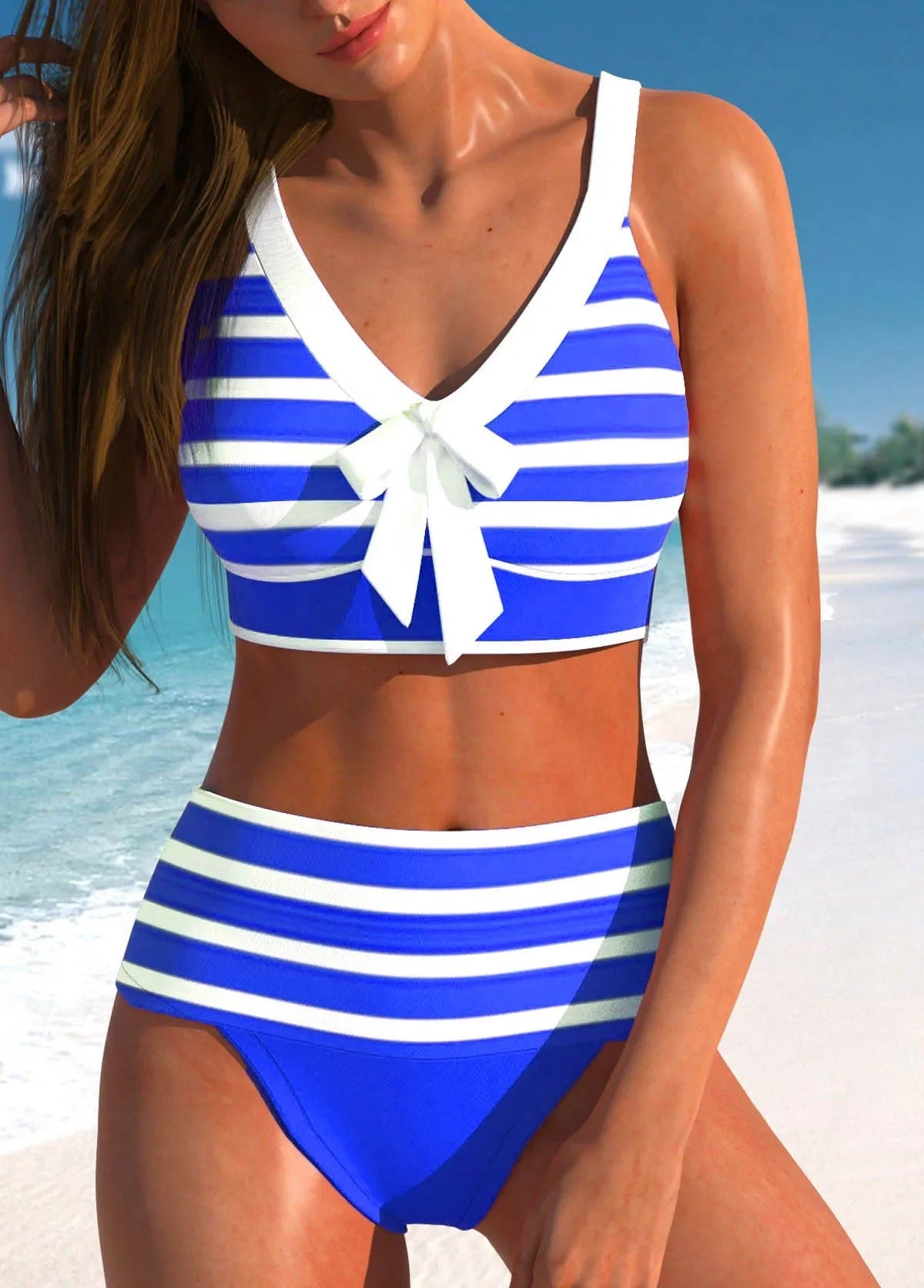 LM | Elegant colorful summer bikini