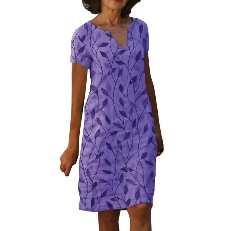 LM | Printed midi dress