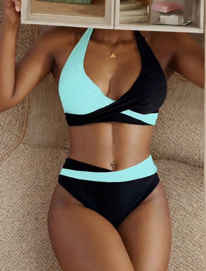 LM | Sexy backless bikini with cross strap