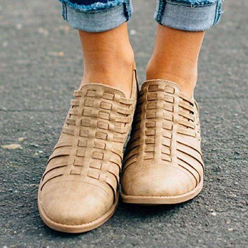 LD | Lage Hak Schoenen Dikke Hak Ritssandalen