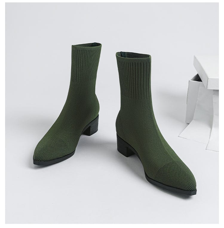 LM | Non-slip knitted boots with rubber sole 2024