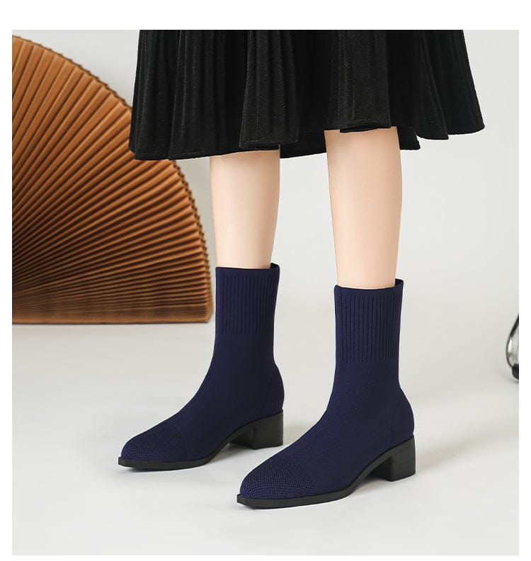 LM | Non-slip knitted boots with rubber sole 2024