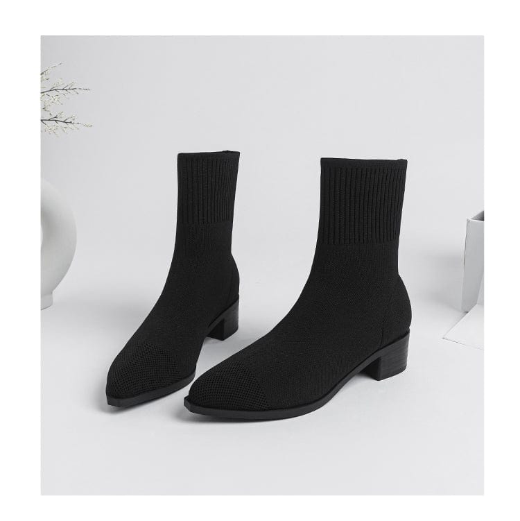 LM | Non-slip knitted boots with rubber sole 2024