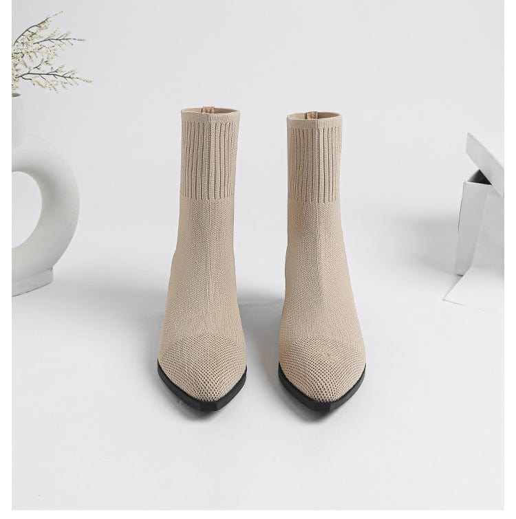 LM | Non-slip knitted boots with rubber sole 2024