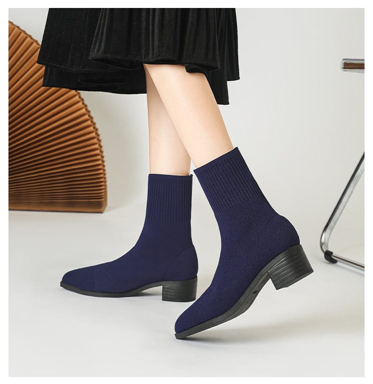 LM | Non-slip knitted boots with rubber sole 2024
