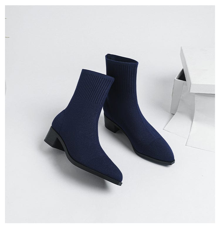 LM | Non-slip knitted boots with rubber sole 2024