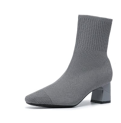 LM | Non-slip knitted boots with rubber sole 2024