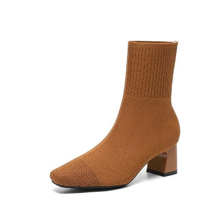 LM | Non-slip knitted boots with rubber sole 2024