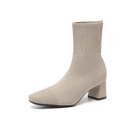 LM | Non-slip knitted boots with rubber sole 2024