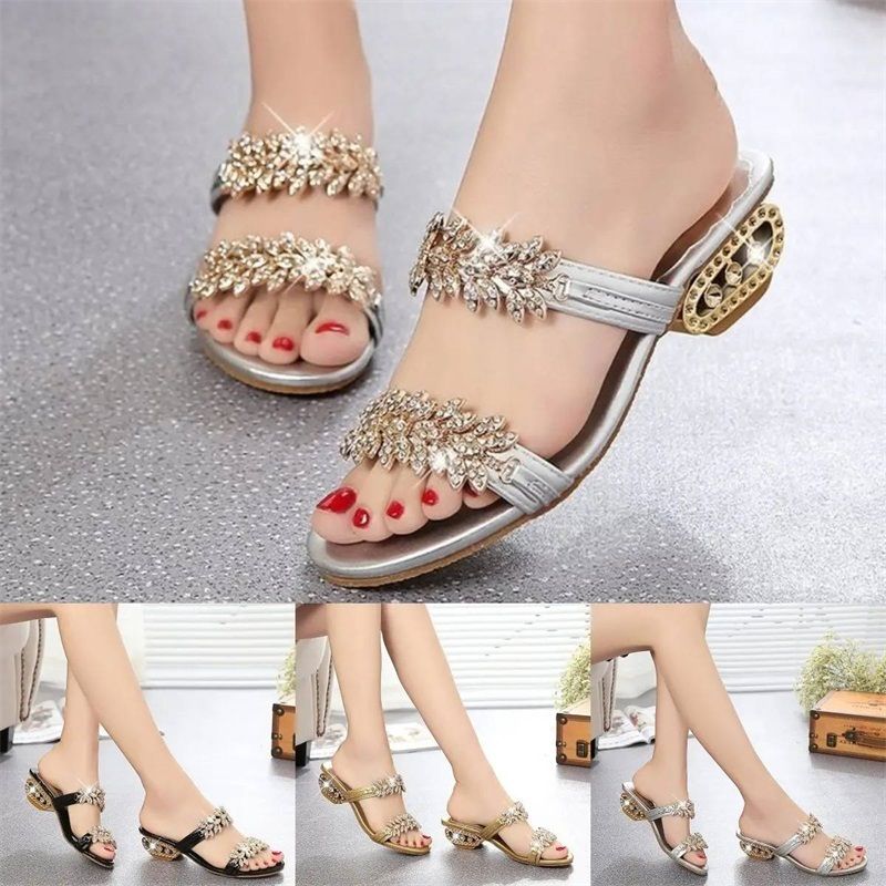 LD | Vrouwen Hakken Glimmende Sandalen