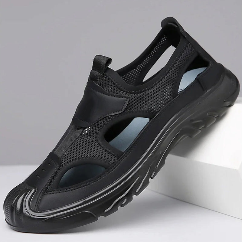 LD | sandalen van netleer voor heren