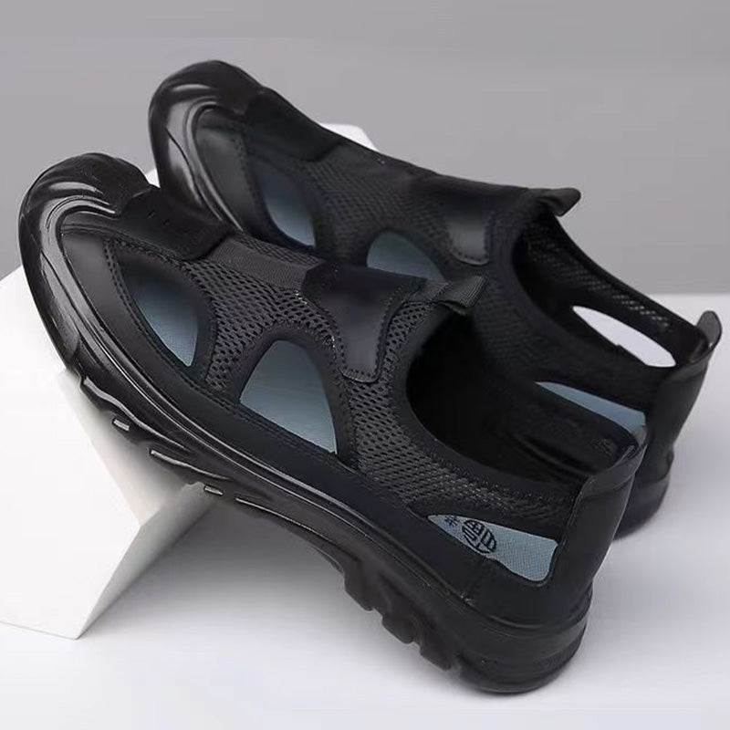 LD | sandalen van netleer voor heren