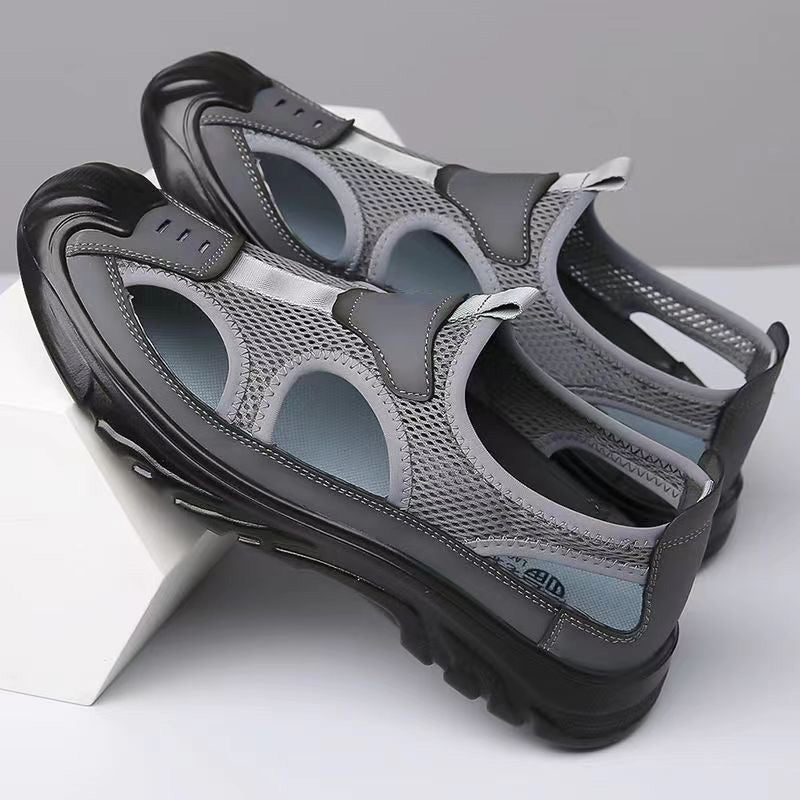 LD | sandalen van netleer voor heren