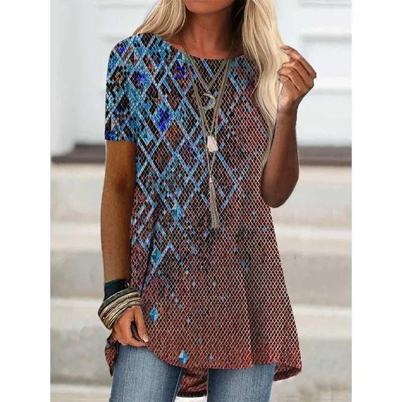 LM | Boho-inspired printed shirt