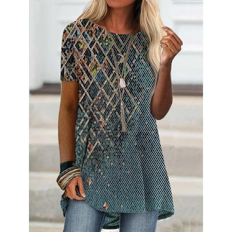 LM | Boho-inspired printed shirt