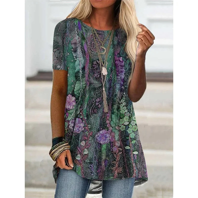 LM | Boho-inspired printed shirt