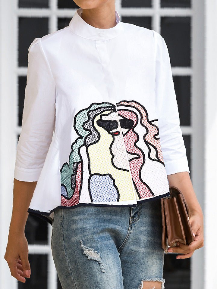 LD | Hippe, minimalistische blouse