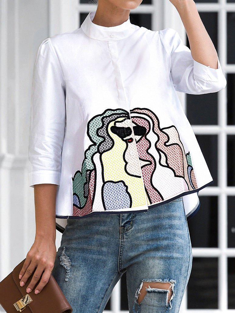 LD | Hippe, minimalistische blouse