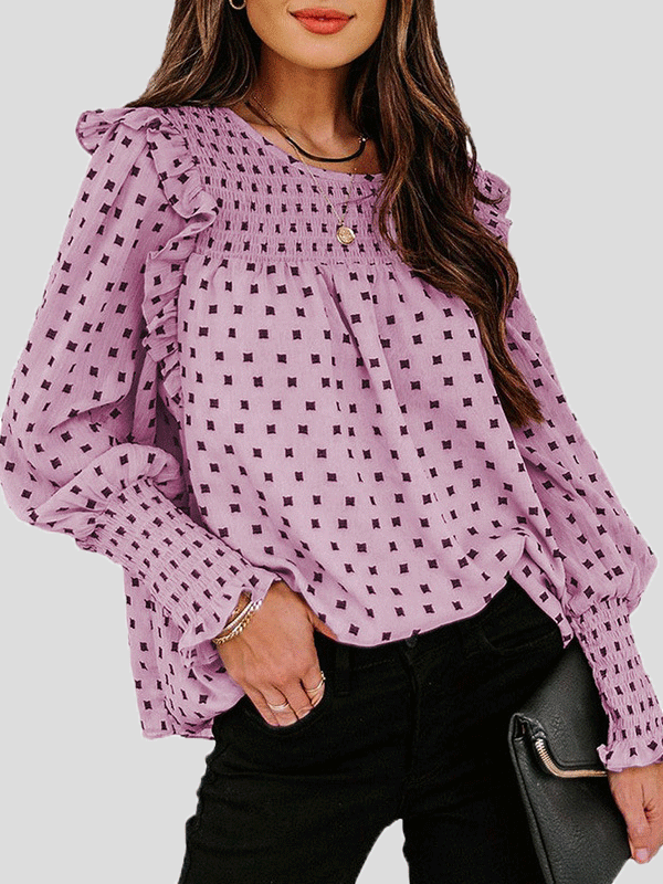 LM | Elegant and casual winter blouse