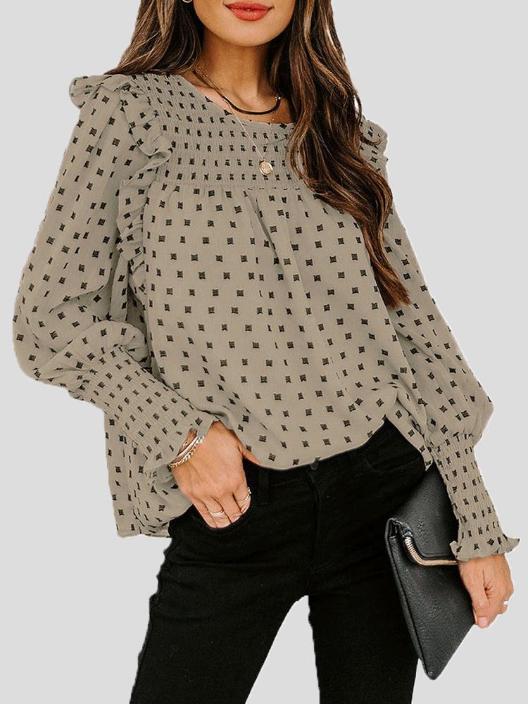 LM | Elegant and casual winter blouse