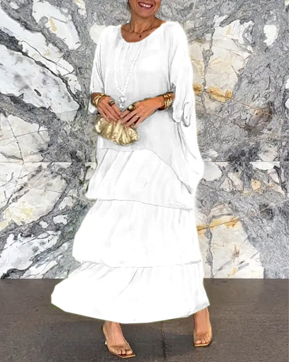 TS | Loose layered maxi dress