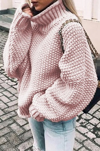 LD | Knusse oversized trui met schildpadhals
