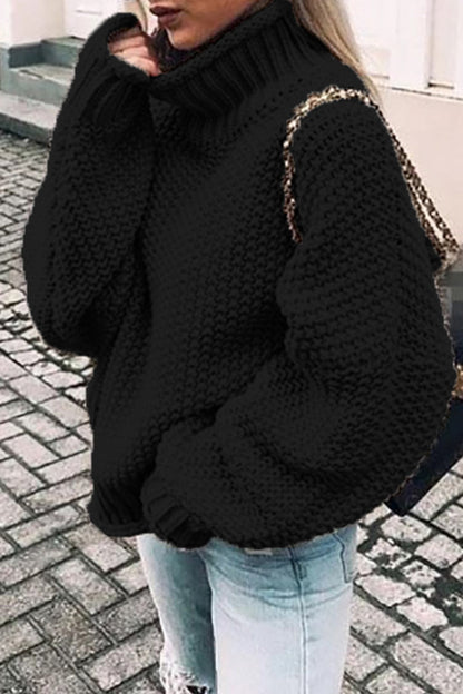 LD | Knusse oversized trui met schildpadhals