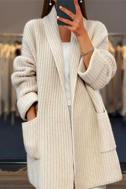 TS | Oversized knitted cardigan with front pockets