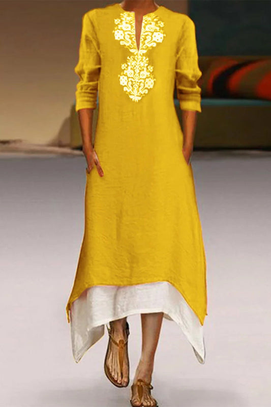 LM | A-line dresses with O-neckline