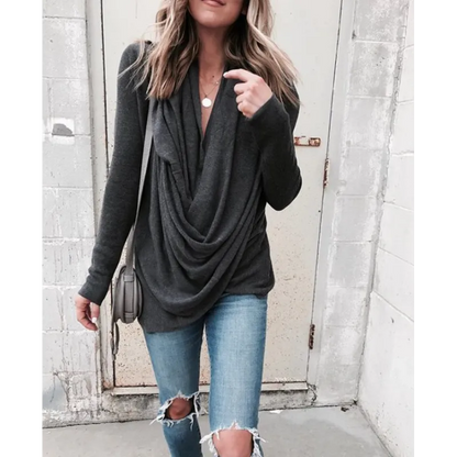 TS | Draped crossover top